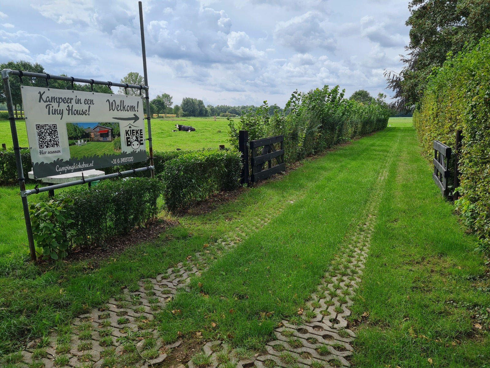 Das Willkommensschild an der Vuchterstraat